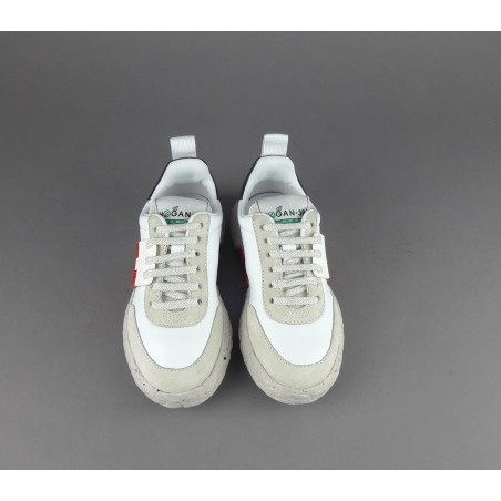 Hogan _ Sa Sneaker Hogan-3R Junior Pelle Camoscio Bianco H Rossa Prezzo 250,00