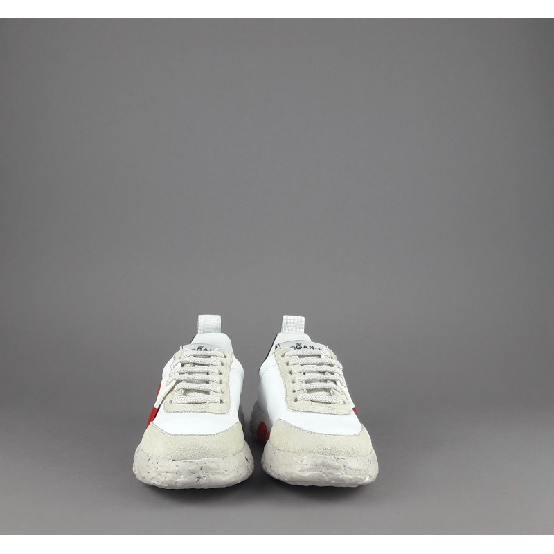 Hogan _ Sa Sneaker Hogan-3R Junior Pelle Camoscio Bianco H Rossa Prezzo 250,00