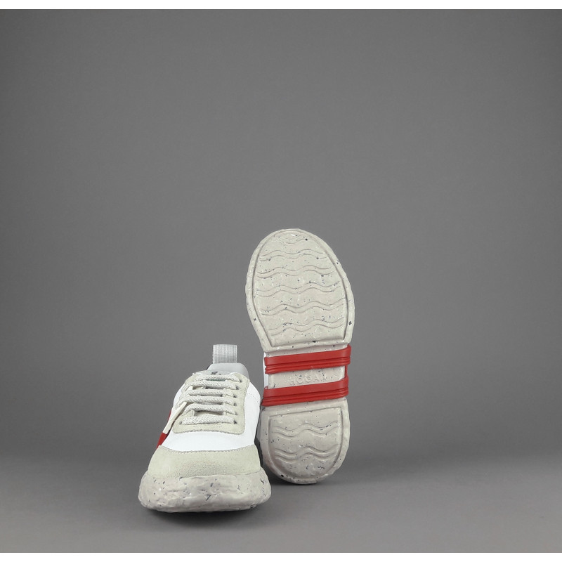 Hogan _ Sa Sneaker Hogan-3R Junior Pelle Camoscio Bianco H Rossa Prezzo 250,00