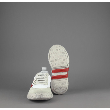 Hogan _ Sa Sneaker Hogan-3R Junior Pelle Camoscio Bianco H Rossa Prezzo 250,00