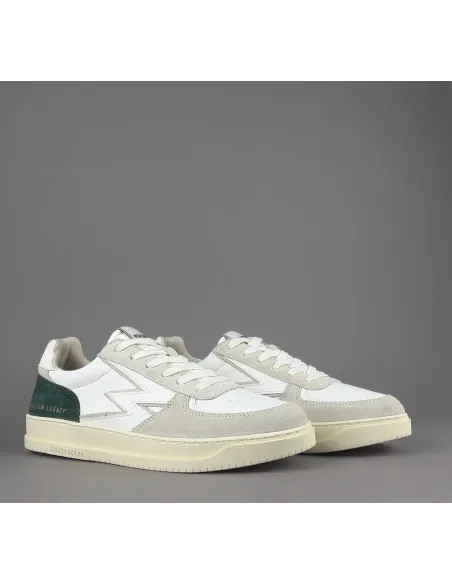 Moaconcept Sneakers Master Legacy Uomo Camoscio Pelle Bianco Opaco/Bianco Logo Bianco Prezzo 195,00