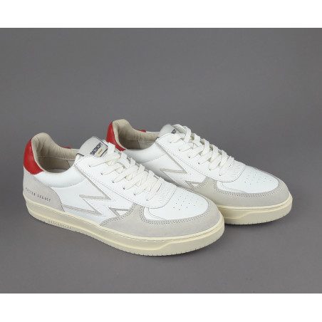 Moaconcept _ Sa Sneakers Master Legacy Uomo Camoscio Pelle Bianco Opaco/Bianco Logo Bianco Prezzo 175,00
