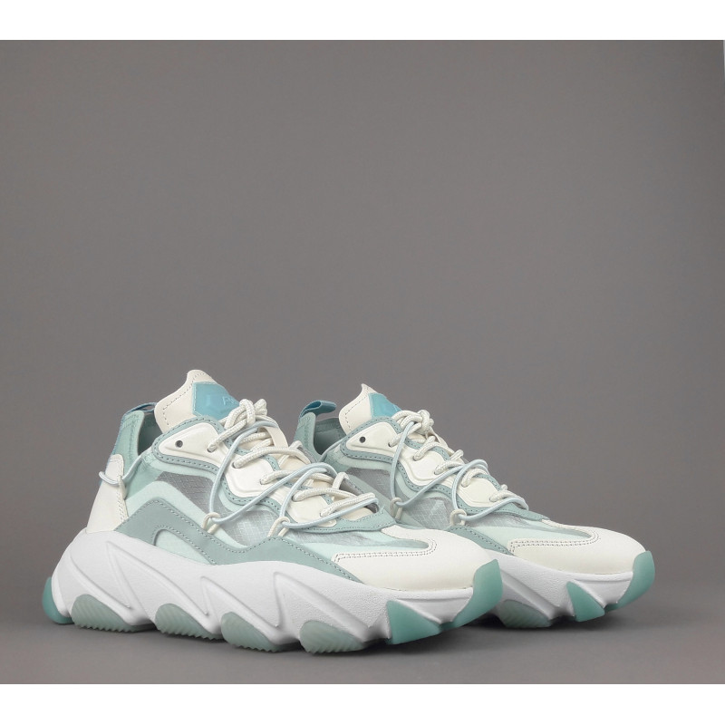 ASH Sneakers Donna Extra Bis Camoscio Tela Bianco Verde Prezzo 240,00