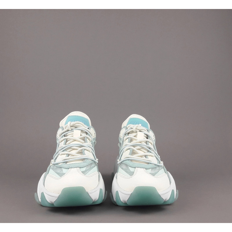 ASH Sneakers Donna Extra Bis Camoscio Tela Bianco Verde Prezzo 240,00