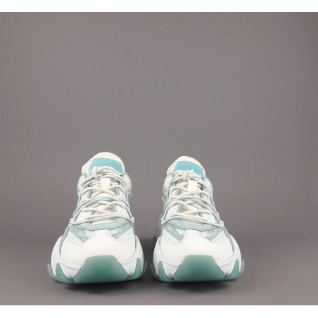 ASH Sneakers Donna Extra Bis Camoscio Tela Bianco Verde Prezzo 240,00