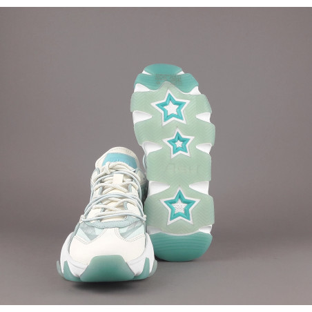 ASH Sneakers Donna Extra Bis Camoscio Tela Bianco Verde Prezzo 240,00