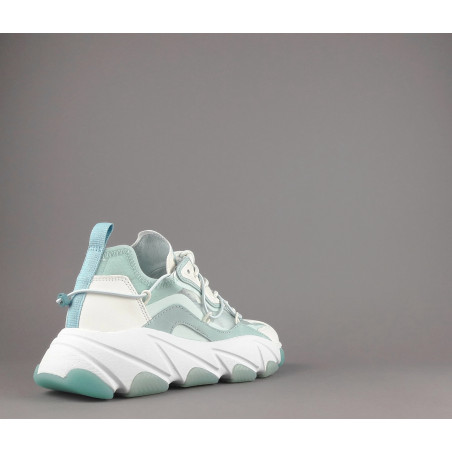 ASH Sneakers Donna Extra Bis Camoscio Tela Bianco Verde Prezzo 240,00