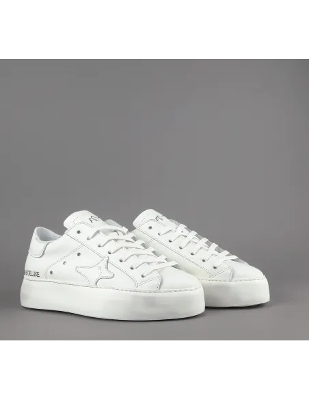 Ama Brand Sneakers Donna Snk Pelle Bianco Prezzo 195,00