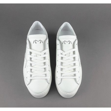 Ama Brand _ Sa Sneakers Donna Snk Pelle Bianco Prezzo 195,00