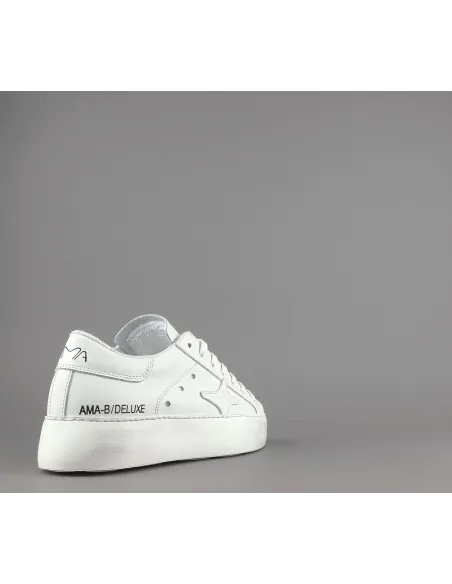 Ama Brand Sneakers Donna Snk Pelle Bianco Prezzo 195,00