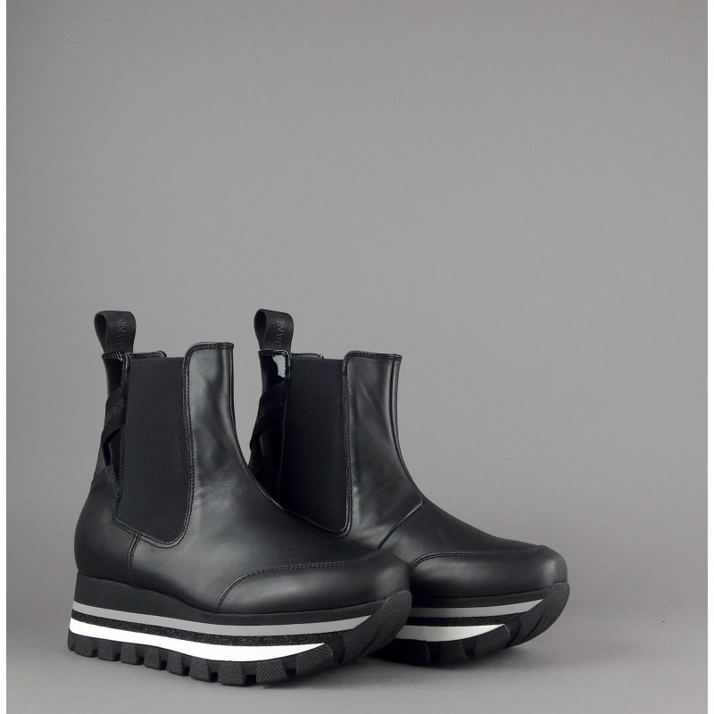 Janet & Janet " Tronchetto Donna Nadine Pelle Nero Prezzo 180,00