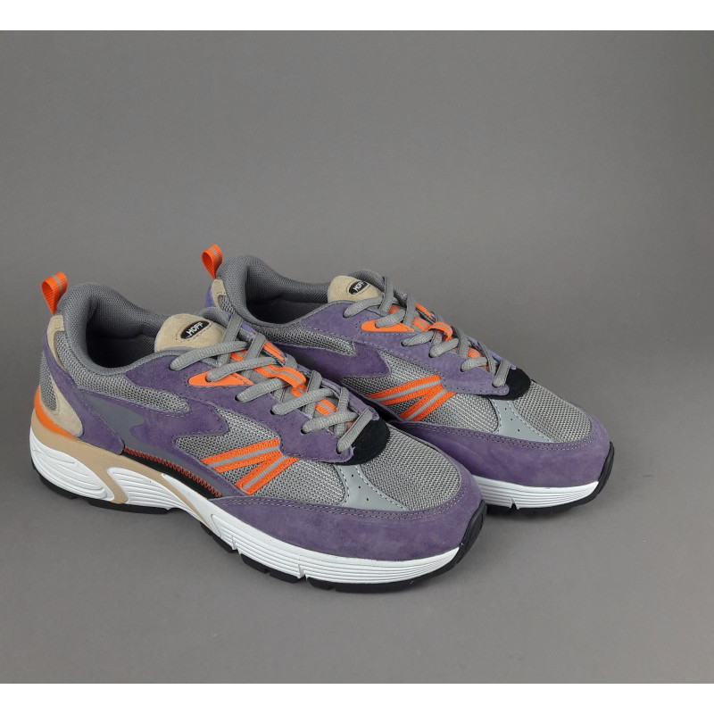 Hoff _ Sa Sneakers Uomo State Nebraska Camoscio Tela Viola Scuro Prezzo 150,00