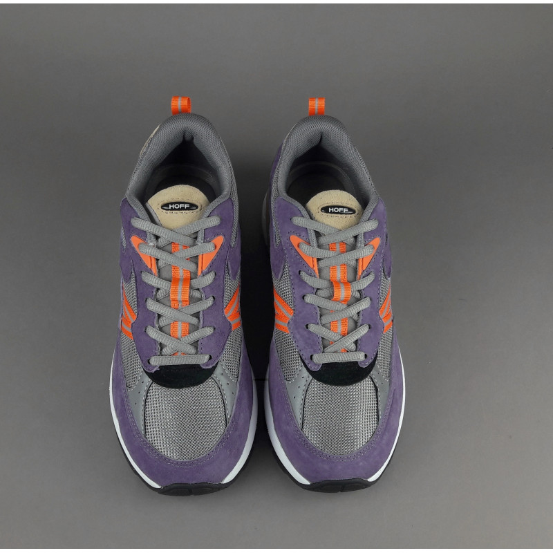 Hoff _ Sa Sneakers Uomo State Nebraska Camoscio Tela Viola Scuro Prezzo 150,00