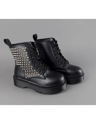 Gio Cellini " Anfibio Donna Eco PU Nero Borchie Laterali Prezzo 130,00