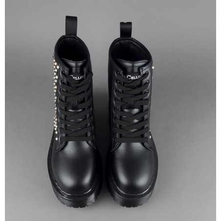 Gio Cellini " Anfibio Donna Eco PU Nero Borchie Laterali Prezzo 130,00