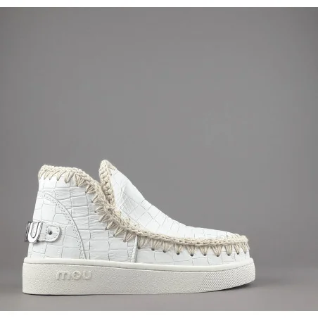 Mou Summer Eskimo Sneakers Donna Pelle Effetto Cutter Bianco Prezzo 220,00