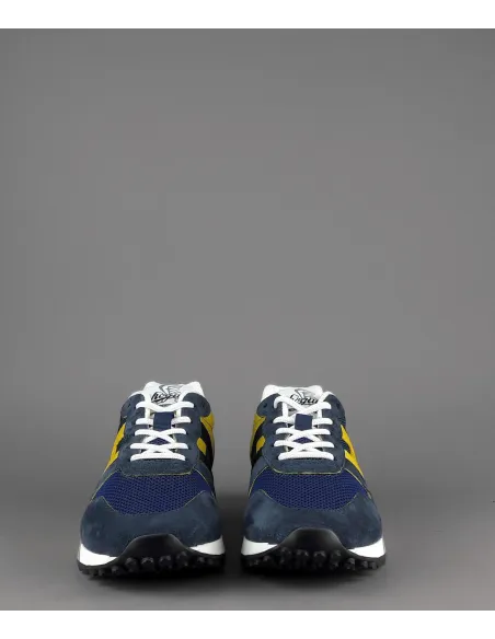Hogan Sneakers H383 Uomo Camoscio Tela Blu Scuro H Giallo Pezzo 320,00