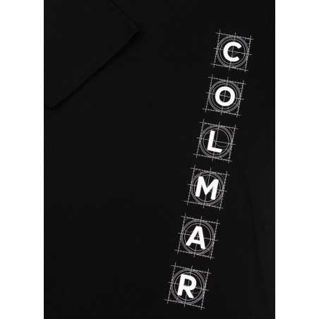 Colmar _ Sa T-Shirt Uomo Logo In Rilievo Cotone Nero Prezzo 60,00