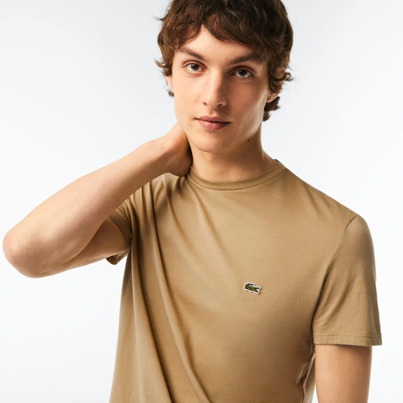 Lacoste _ Sa T-Shirt Cotone Pima Fango Prezzo 60,00