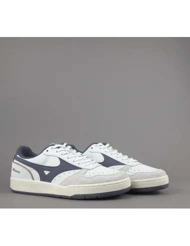 Mizuno _ Sa Sneakers Uomo City Pelle Bianco Logo Viola Prezzo 140,00