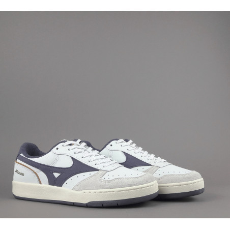 Mizuno _ Sa Sneakers Uomo City Pelle Bianco Logo Viola Prezzo 140,00