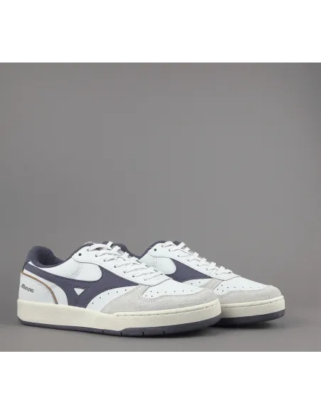 Mizuno _ Sneakers Uomo City Pelle Bianco Logo Viola Prezzo 140,00