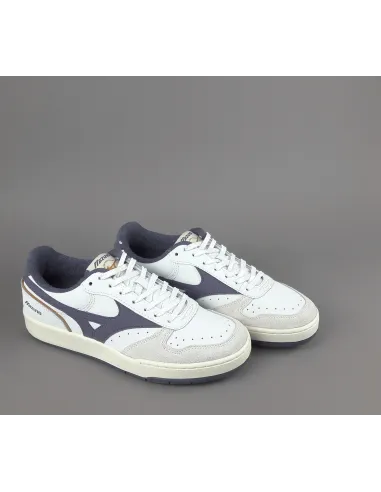 Mizuno _ Sa Sneakers Uomo City Pelle Bianco Logo Viola Prezzo 140,00