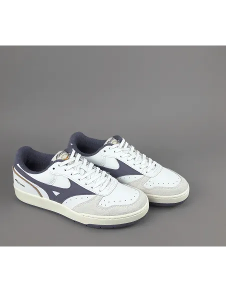 Mizuno _ Sneakers Uomo City Pelle Bianco Logo Viola Prezzo 140,00