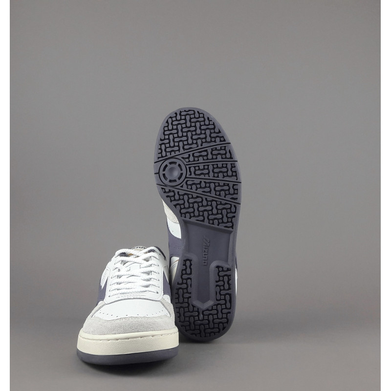 Mizuno _ Sa Sneakers Uomo City Pelle Bianco Logo Viola Prezzo 140,00