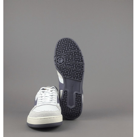 Mizuno _ Sa Sneakers Uomo City Pelle Bianco Logo Viola Prezzo 140,00