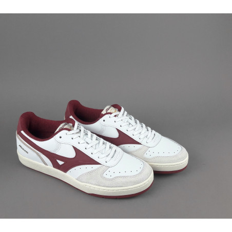 Mizuno _ Sa Sneakers Uomo City Pelle Bianco Logo Bordeaux Prezzo 140,00