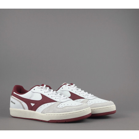 Mizuno _ Sa Sneakers Uomo City Pelle Bianco Logo Bordeaux Prezzo 140,00