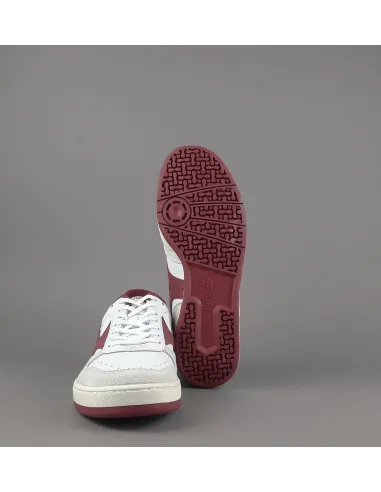 Mizuno Sneakers Uomo City Pelle Bianco Logo Bordeaux Prezzo 140,00