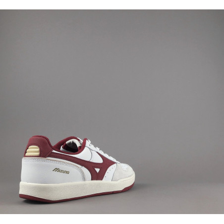 Mizuno _ Sa Sneakers Uomo City Pelle Bianco Logo Bordeaux Prezzo 140,00
