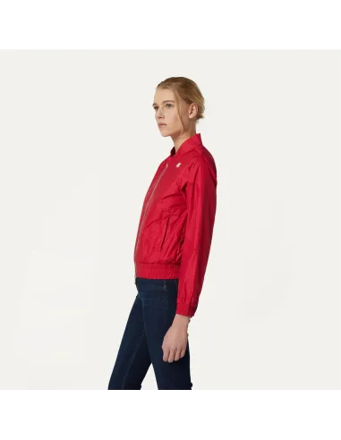 K-Way _ Sa Giubbino Donna Amaurette Iridescent Metal Rosso Prezzo 220,00
