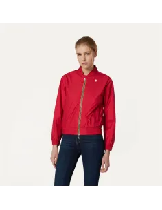 K-Way Giubbino Donna Amaurette Iridescent Metal Rosso Prezzo 220,00