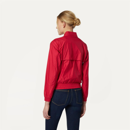 K-Way Giubbino Donna Amaurette Iridescent Metal Rosso Prezzo 220,00