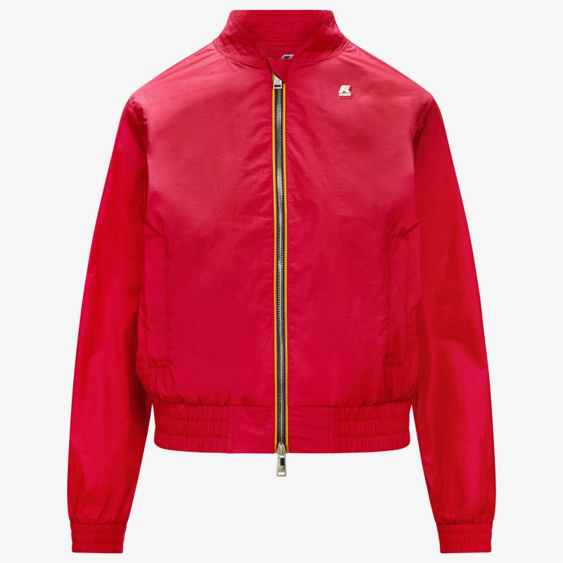 K-Way Giubbino Donna Amaurette Iridescent Metal Rosso Prezzo 220,00