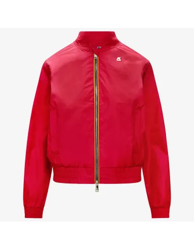 K-Way _ Sa Giubbino Donna Amaurette Iridescent Metal Rosso Prezzo 220,00