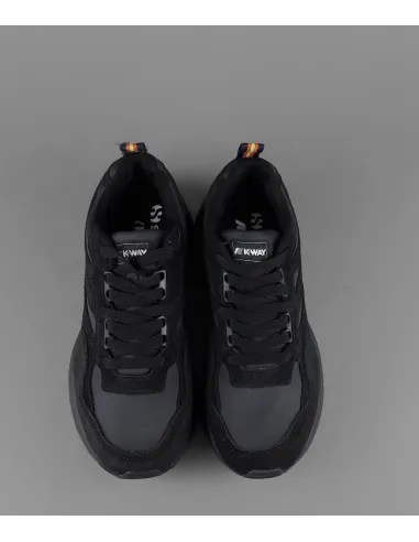 K-Way By Superga Sneakers Training Uomo/Donna Camoscio Tela Nero Prezzo 130,00