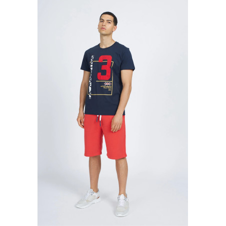La Martina T-Shirt Uomo Verrall Cotone Fit Regular Blu Scuro Prezzo 80,00