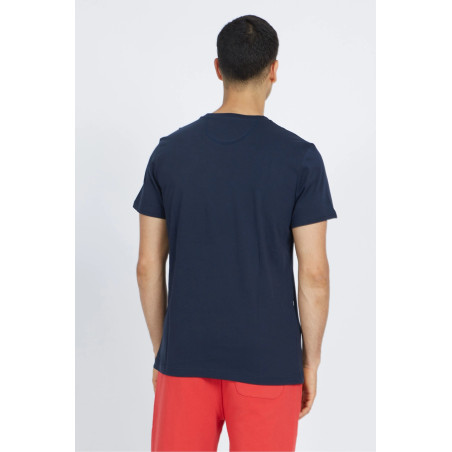 La Martina T-Shirt Uomo Verrall Cotone Fit Regular Blu Scuro Prezzo 80,00