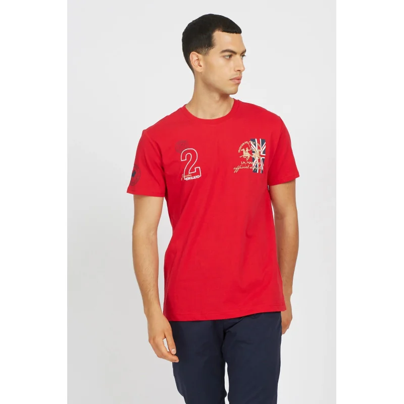 La Martina T-Shirt Uomo Vester Cotone Fit Regular Rosso Prezzo 80,00