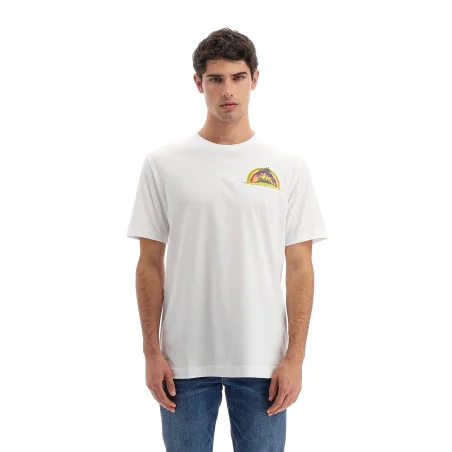 La Martina T-Shirt Uomo Veryl Cotone Over Fit Bianco Prezzo 70,00