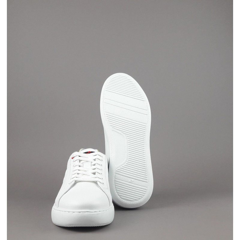 Peuterey _ Sa Sneakers Donna Pelle Bianco Spoiler Verde Acido Prezzo 215,00