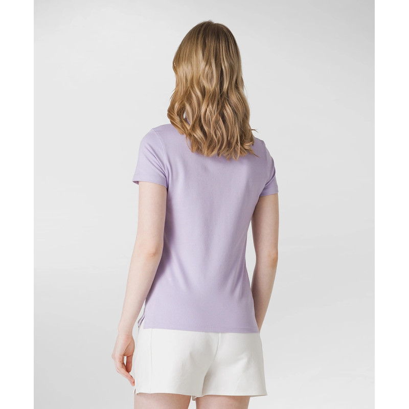 Peuterey _ Sa Polo Donna Piquè Di Cotone Stretch Lilla Prezzo 89,00