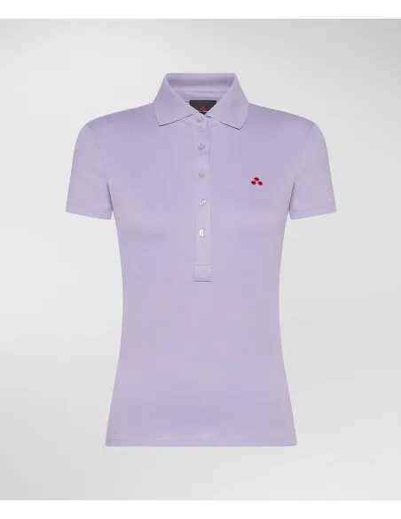 Peuterey Polo Donna Piquè Di Cotone Stretch Lilla Prezzo 89,00
