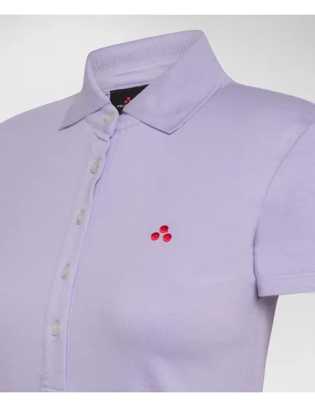 Peuterey Polo Donna Piquè Di Cotone Stretch Lilla Prezzo 89,00