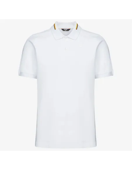 K-Way Polo Uomo Cirano Piquet Di Cotone Stretch Bianco Prezzo 75,00
