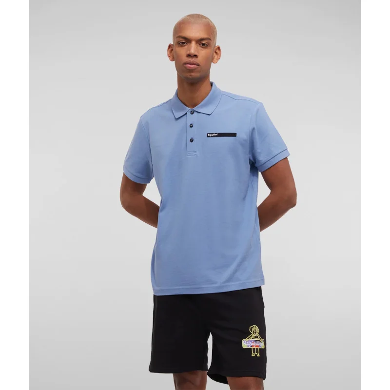 Refrigiwear _ Sa Polo Uomo Pull Cotone Azzurro Ceruleo Prezzo 75,00